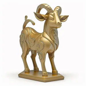 Tượng Dê Vàng Phong Thủy - Hình Ảnh JPG Chất Lượng Cao
