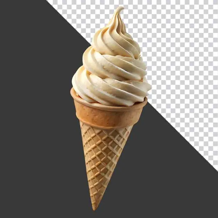 Kem Ốc Quế Vanilla PNG – Chất Lượng Cao, Dễ Dàng Tích Hợp
