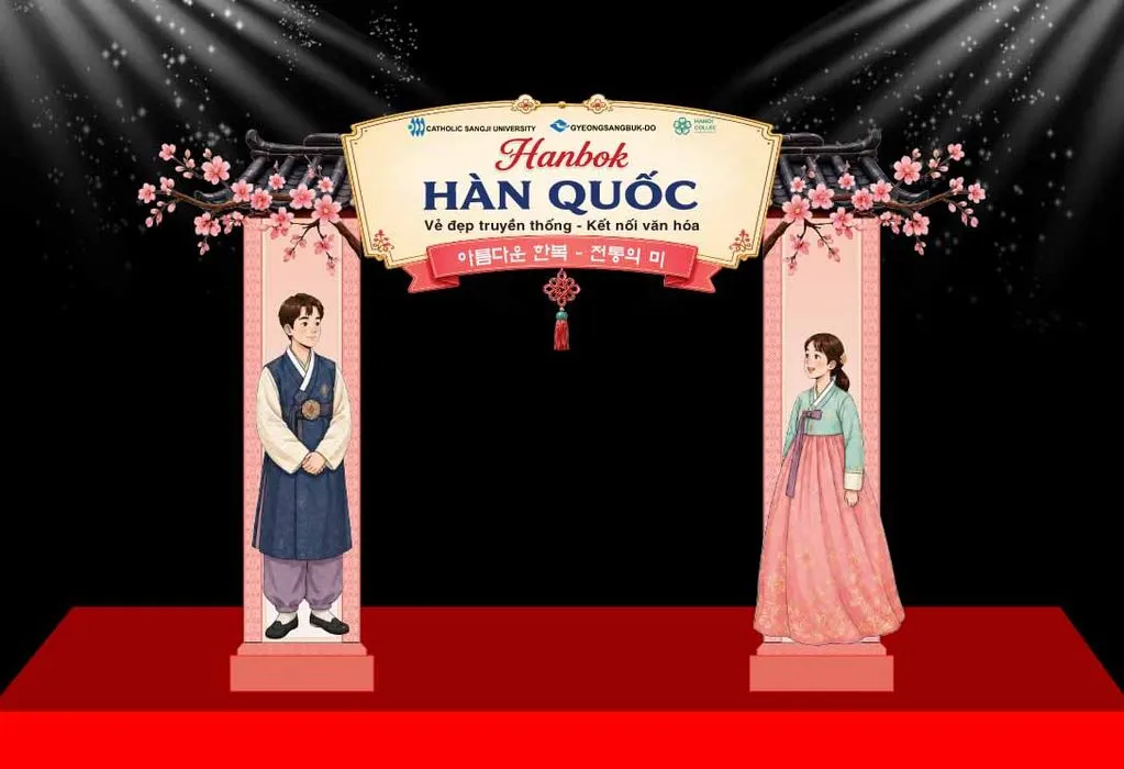Cổng Chào Sự Kiện Hanbok Hàn Quốc - Vector CDR Thiết Kế Đẹp