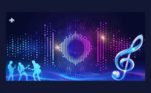 Background Âm Nhạc Sóng Âm Vector File Corel Đẹp Cho Sự Kiện
