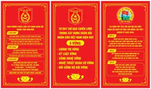 Backdrop các khâu đột phá Đại hội Đảng bộ Quân đội lần thứ XII Quân khu 7 và Lâm Đồng