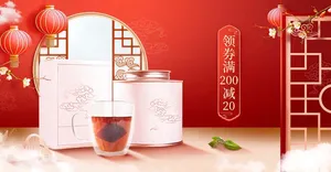 Trà Tết File PSD Hộp Đựng Và Tách Trà Đỏ