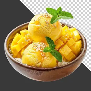 Kem Xoài & Xôi: Hình Ảnh PNG Độ Phân Giải Cao Cho Thiết Kế Đồ Họa