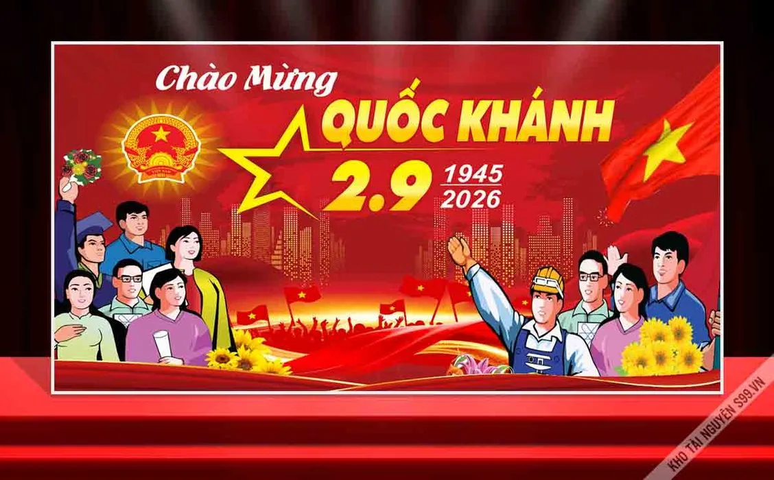 Background Chào Mừng Quốc Khánh 2.9 (1945-2026) – Thiết Kế Đa Dụng
