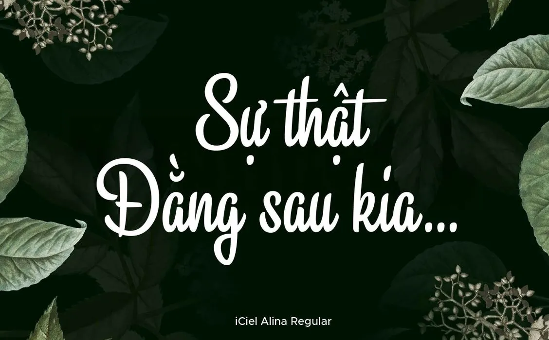 Miễn Phí - Font ICiel Alina Việt Hóa Chuẩn