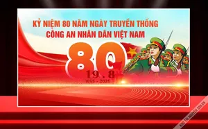 File Corel phông nền Vinh Quang 80 Năm – Kỷ niệm Ngày Truyền Thống Công An Nhân Dân Việt Nam