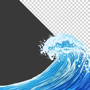 File PNG Hình ảnh sóng nước biển cuộn trào dâng cao