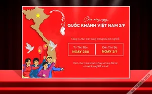Banner thông báo nghỉ lễ ngày quốc khánh Việt Nam - File PSD 0015