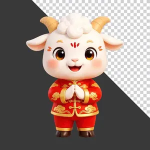 File PNG - Con dê mừng tết vàng tài lộc
