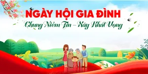 Backdrop Ngày Hội Gia Đình  - File Vector CDR Dễ Chỉnh Sửa