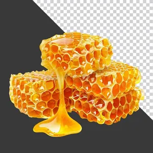 Sáp Ong Nguyên Chất Với Mật Ong Chảy PNG Chất Lượng Cao