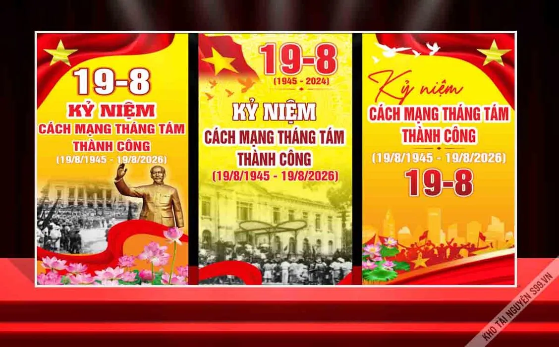 Pano Cách Mạng Tháng 8 Thành Công CDR - Kỷ Niệm 19/8