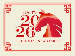 File Ai đầu ngựa đỏ nghệ thuật năm mới 2026