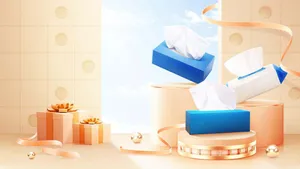 File PSD khăn giấy khuyến mãi quà tặng