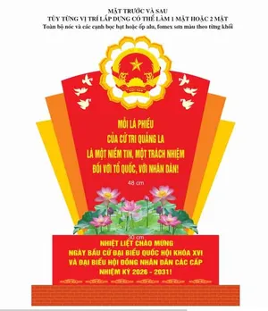 Mẫu Trang Trí Bầu Cử CDR – Thiết Kế Đồ Họa Chuyên Nghiệp