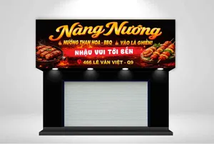 Biển Quảng Cáo Nàng Nướng - File CDR Vector Sắc Nét, Dễ Chỉnh Sửa