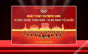 Backdrop Olympic 2026: Chạy Vì Sức Khỏe Toàn Dân - File CDR