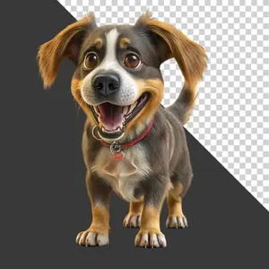 Chó Hoạt Hình Đáng Yêu PNG – File PNG Chất Lượng Cao