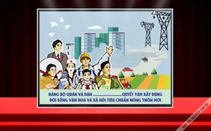 Pano tuyên truyền xây dựng đời sống văn hóa và xã hội tiêu chuẩn nông thôn mới File Corel