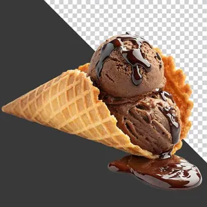 Kem Sô Cô La Ốc Quế PNG Chất Lượng Cao cho Thiết Kế Đồ Họa