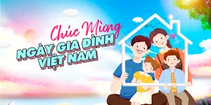 Backdrop Ngày Gia Đình Việt Nam Hạnh Phúc Dễ Thương CDR