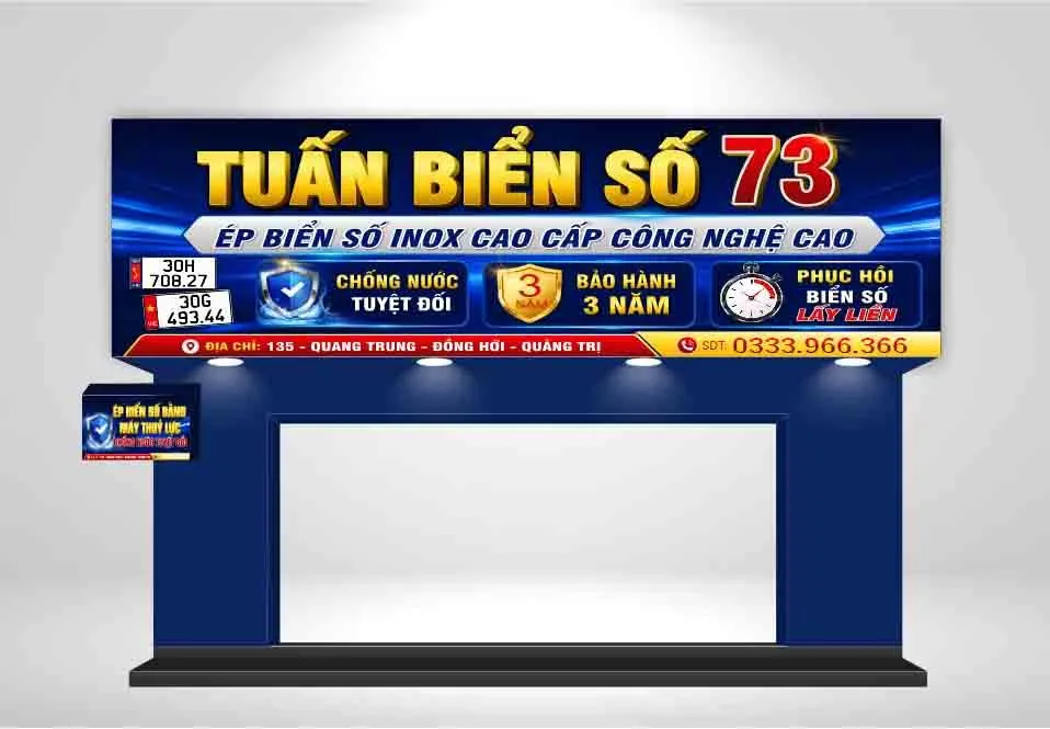 Background Biển Bảng Quảng Cáo Tuấn Biển Số 73 Đa Năng CDR