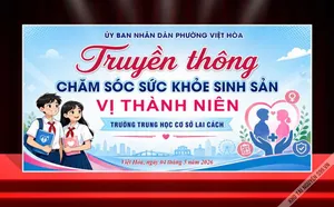 Backdrop Truyền Thông Chăm Sóc Sức Khỏe Sinh Sản Vị Thành Niên