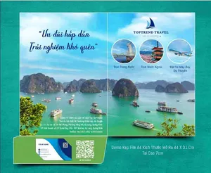 Tổ kép File Mẫu Brochure Du Lịch TOPTREND Travel File CDR – Thiết Kế Độc Đáo