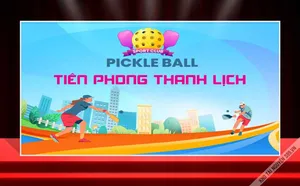 Backdrop Pickleball Thể Thao Năng Động – Tiên Phong Thanh Lịch CDR