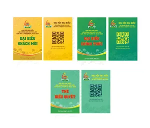 Thẻ đại biểu đại hội hội nông dân xã Thư Lâm lần thứ I nhiệm kỳ 2025 - 2030 File Corel
