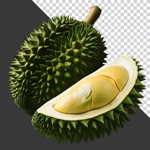 Sầu Riêng Tươi PNG Chất Lượng Cao - Tách Nền Sẵn Sàng cho Thiết Kế