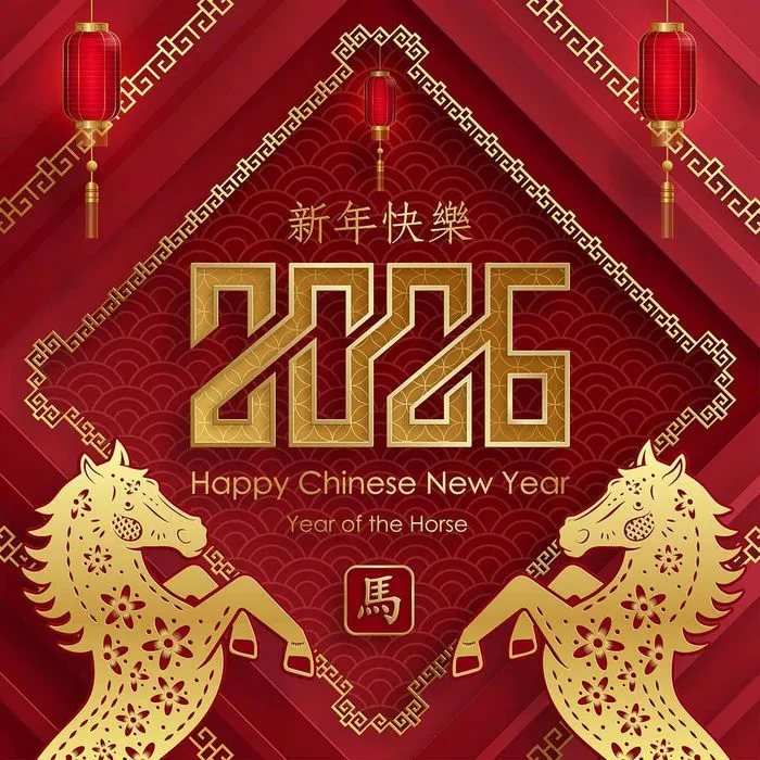 Poster 2026 Năm Con Ngựa Chúc Mừng Năm Mới Đẹp - File Vector AI