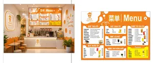 File Corel - Mẫu thiết kế menu quán trà sữa Ling Lung Tea