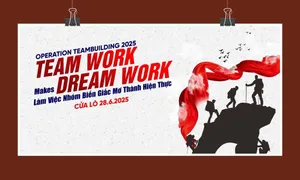 Phông nền team building gắn kết biến giấc mơ thành hiện thực File Corel
