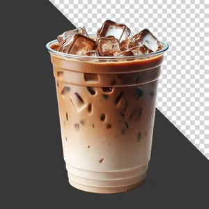  File PNG Ly cà phê sữa đá nhiều tầng.