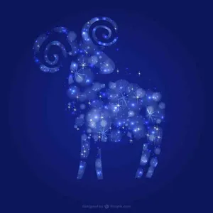 Hình Minh Họa Con Dê Lấp Lánh – Biểu Tượng Cung Hoàng Đạo Aries