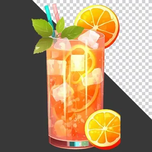 Nước Cam Ép Giải Khát  File PNG