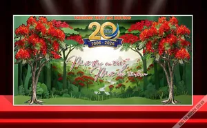 Backdrop Kỷ Niệm 20 Năm: Một Thời Thanh Xuân - Trường THPT An Dương