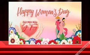 Phông chúc mừng ngày Phụ nữ Việt Nam 20 -10 File Corel