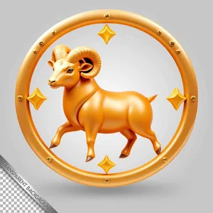 Tượng Dê Vàng 3D PSD – Biểu Tượng Cung Hoàng Đạo & Năm Mùi