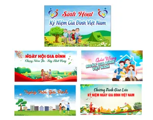 Vector background  Ngày hội Gia đình Việt Nam – Thiết kế kỷ niệm ngày gia đình