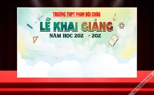 File corel Backdrop lễ khai giảng năm học mới