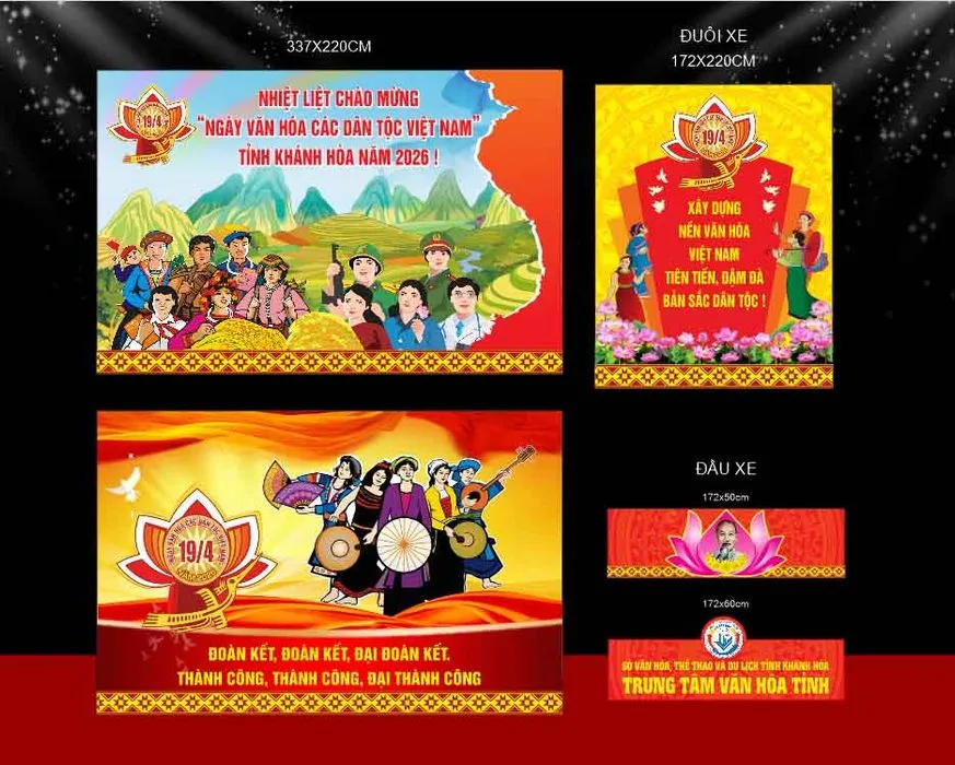 Background Ngày Hội Văn Hóa Việt Nam - Vector CDR Sắc Nét