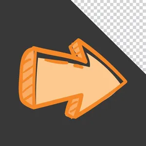 Mũi tên mầu vàng chỉ bên phải File PNG