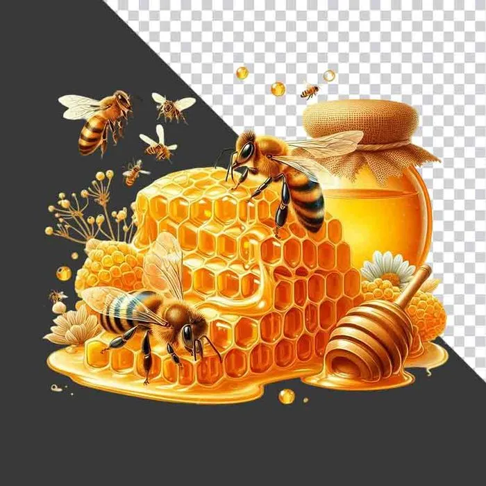 Hình Ảnh Mật Ong & Ong Chất Lượng Cao - File PNG Trong Suốt