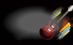 Background guitar điện phong cách rock Corel