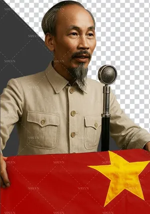 Hình ảnh Bác Hồ đọc tuyên ngôn độc lập - File PNG tách nền