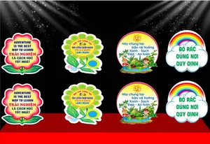 Background Tuyên Truyền Cổ Động Mầm Non - File CDR Vector Sắc Nét