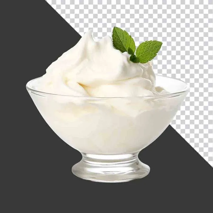 File PNG - Kem vani trắng mịn ngọt ngào hấp dẫn