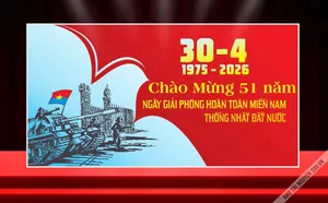 Backdrop 30/4 - Giải phóng miền Nam, Thống nhất đất nước